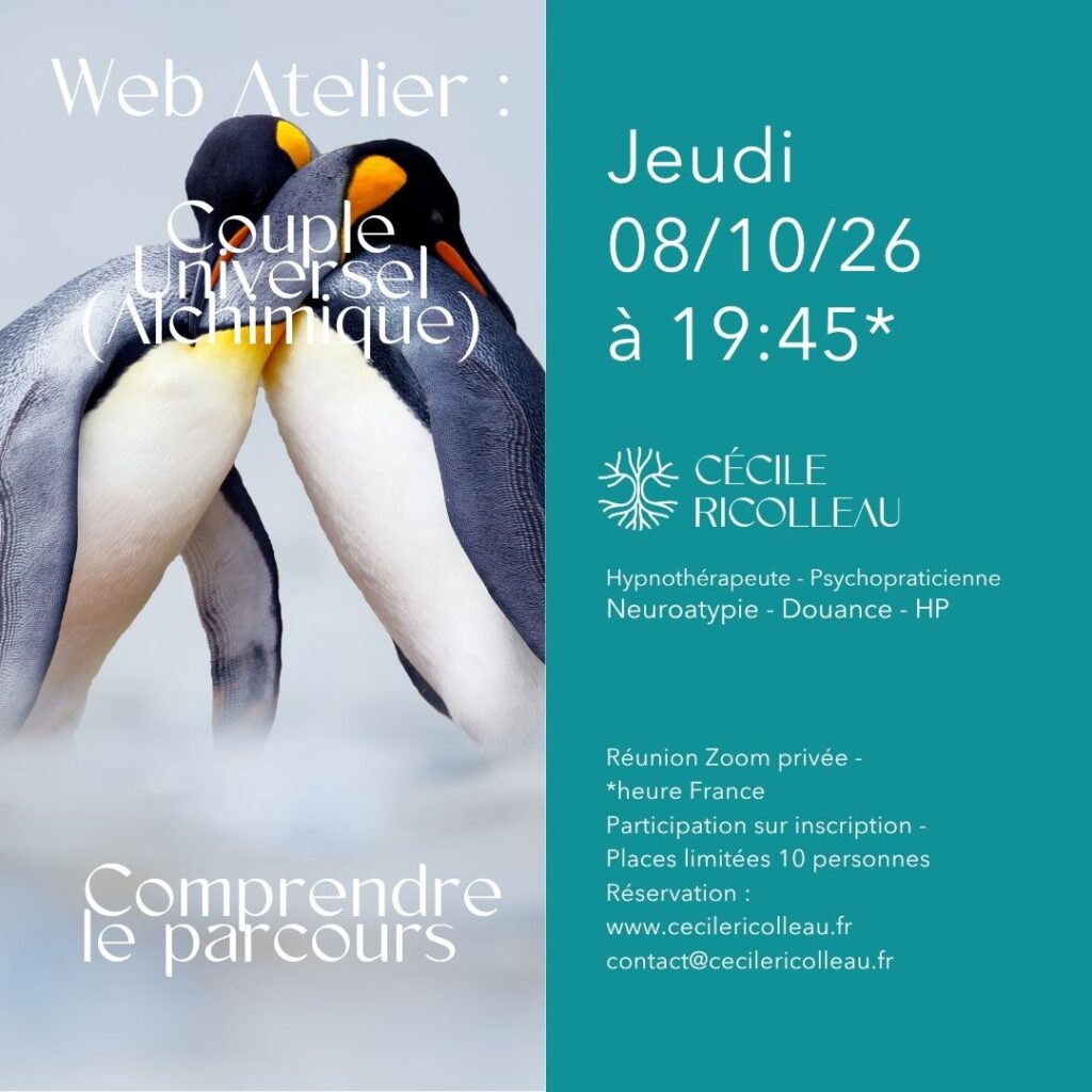 Lire la suite à propos de l’article WEB ATELIER : Comprendre le parcours du Couple Universel (Alchimique) – Jeudi 08/10/26 19h45-22h45 (France Métropole)